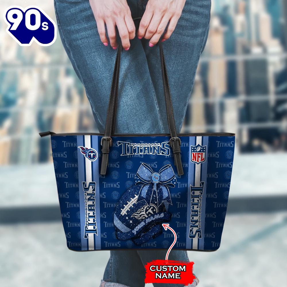NFL Tennessee Titans Leather Handbag And Tote Bag Gift Christmas For Fans Team Sport NFL Tennessee Titans Leather Handbag And Tote Bag Gift Christmas For Fans Team Sport