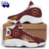 NFL Washington Commanders Brown Yellow Stripes Edition Air Jordan 13 Shoes For Men And Women Gift Xmas