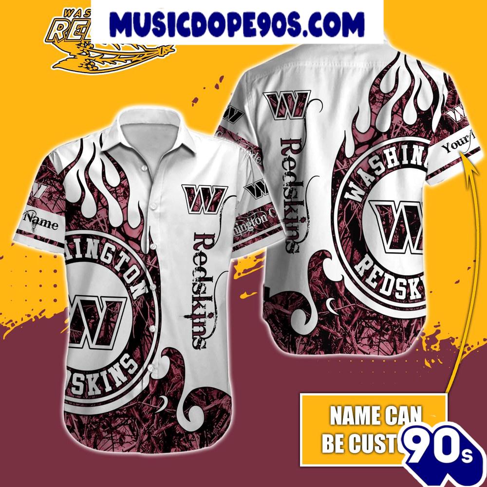 NFL Washington Commanders Custom Name Special Realtree Hawaiian Shirt NFL Washington Commanders Custom Name Special Realtree Hawaiian Shirt