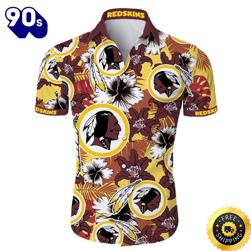 Nfl Washington Redskins Hawaiian Shirt Summer Button Up Nfl Washington Redskins Hawaiian Shirt Summer Button Up