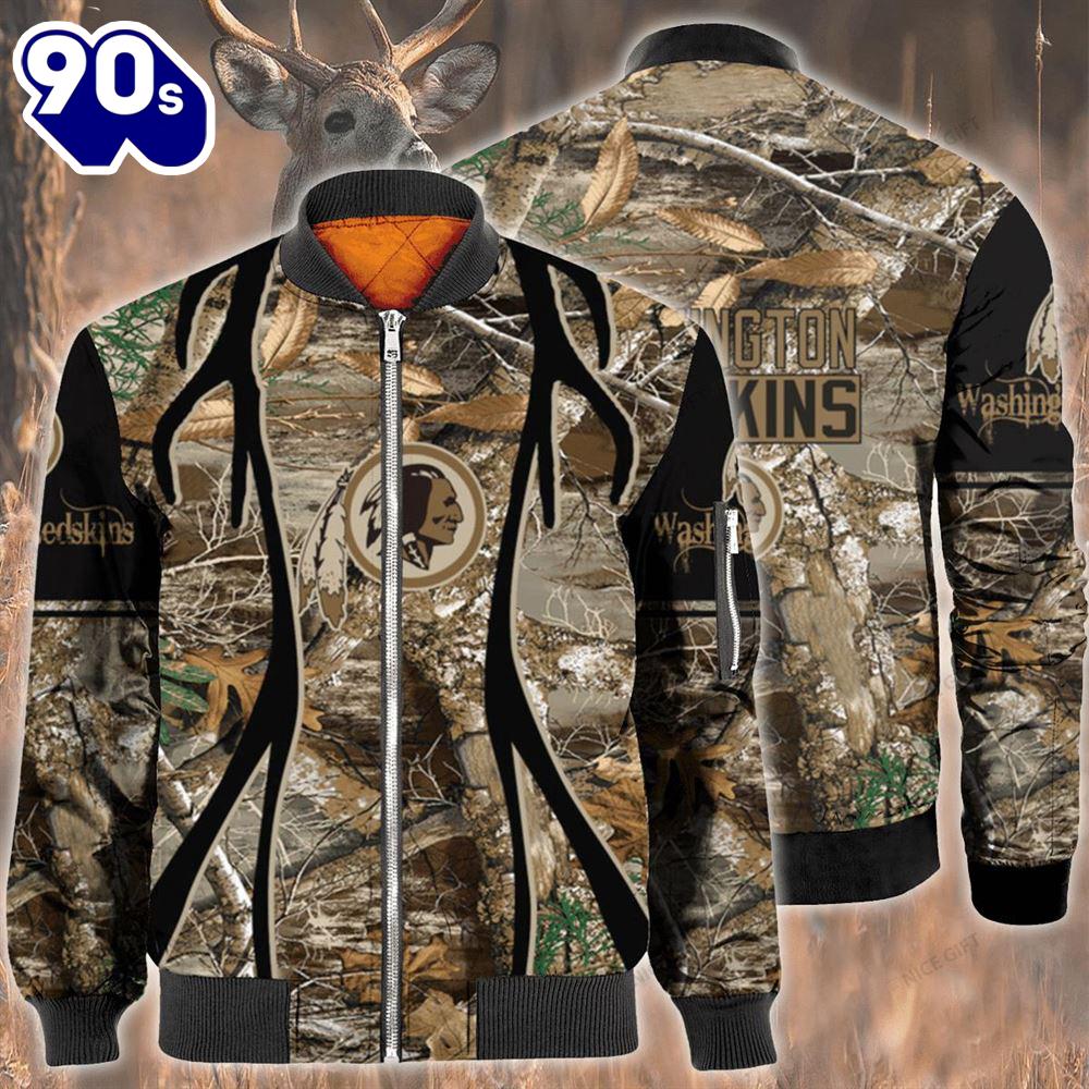 Nfl Washington Redskins Hunting Bomber Jacket Nfl Washington Redskins Hunting Bomber Jacket