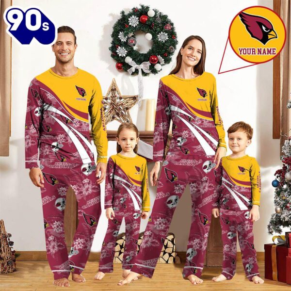 NFL Family Pajama Set,  NFLArizona Cardinals Pajamas Personalized Your Name Football Team Pajamas