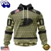 NHL Anaheim Ducks Special Camo Military Appreciation Hoodie, T Shirt , Trending NHL 3D Tee