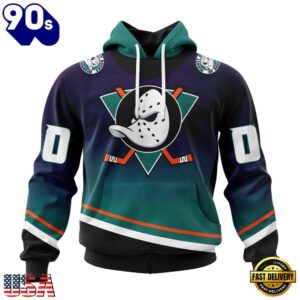 NHL Anaheim Ducks Special Retro Gradient Design Hoodie, T Shirt, Trending NHL 3D Tee Nhl Anaheim Ducks Special Retro Gradient Design Hoodie T Shirt 1