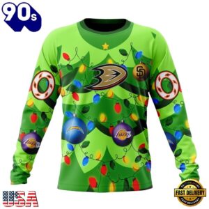 NHL Anaheim Ducks Specialized Christmass Tree Color And City's Sport Teams Hoodie, T Shirt, Trending NHL 3D Tee Nhl Anaheim Ducks Specialized Christmass Tree Color And City S Sport Teams Hoodie T Shirt 3