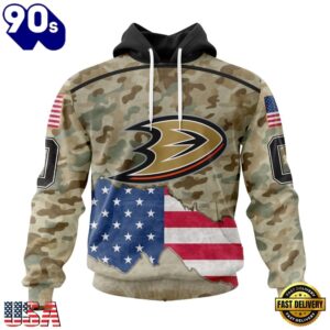 NHL Anaheim Ducks Specialized Kits For United State With Camo Color Hoodie, T Shirt , Trending NHL 3D Tee Nhl Anaheim Ducks Specialized Kits For United State With Camo Color Hoodie T Shirt 1