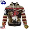 NHL Anaheim Ducks Specialized Unisex Kits Remember Pearl Harbor Hoodie, T Shirt , Trending NHL 3D Tee