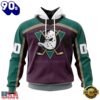 NHL Anaheim Ducks Specialized Unisex Kits With Retro Concepts Hoodie, T Shirt , Trending NHL 3D Tee
