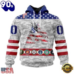 NHL Arizona Coyotes Armed Forces Appreciation Design Hoodie, T Shirt, Trending NHL 3D Tee Nhl Arizona Coyotes Armed Forces Appreciation Design Hoodie T Shirt 1