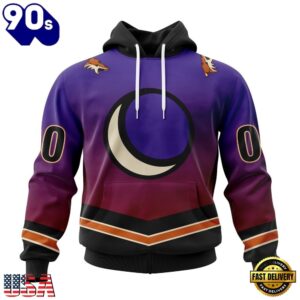 NHL Arizona Coyotes Special Retro Gradient Design Hoodie, T Shirt, Trending NHL 3D Tee Nhl Arizona Coyotes Special Retro Gradient Design Hoodie T Shirt 1