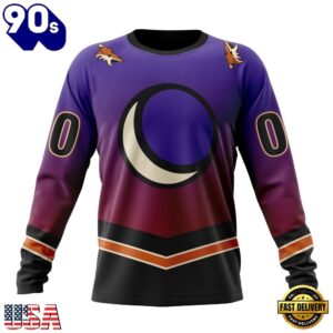 NHL Arizona Coyotes Special Retro Gradient Design Hoodie, T Shirt, Trending NHL 3D Tee Nhl Arizona Coyotes Special Retro Gradient Design Hoodie T Shirt 3