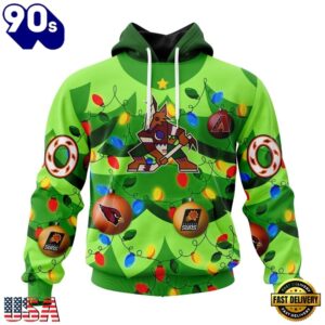 NHL Arizona Coyotes Specialized Christmass Tree Color And City's Sport Teams Hoodie, T Shirt, Trending NHL 3D Tee Nhl Arizona Coyotes Specialized Christmass Tree Color And City S Sport Teams Hoodie T Shirt 1
