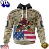 NHL Arizona Coyotes Specialized Kits For United State With Camo Color Hoodie, T Shirt , Trending NHL 3D Tee