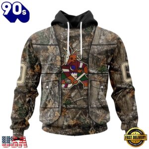 NHL Arizona Coyotes Specialized Unisex Vest Kits With Realtree Camo Hoodie, T Shirt, Trending NHL 3D Tee Nhl Arizona Coyotes Specialized Unisex Vest Kits With Realtree Camo Hoodie T Shirt 1