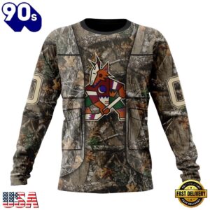 NHL Arizona Coyotes Specialized Unisex Vest Kits With Realtree Camo Hoodie, T Shirt, Trending NHL 3D Tee Nhl Arizona Coyotes Specialized Unisex Vest Kits With Realtree Camo Hoodie T Shirt 3