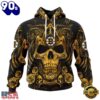 NHL Boston Bruins Special Design Halloween With Skull Art Hoodie, T Shirt , Trending NHL 3D Tee
