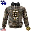 NHL Boston Bruins Specialized Unisex Vest Kits With Realtree Camo Hoodie, T Shirt, Trending NHL 3D Tee