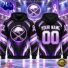 NHL Buffalo Sabres 2026 Hockey Fights Cancer Personalized Hoodie Shirt, Trending NHL 3D Tee