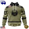 NHL Buffalo Sabres Special Camo Military Appreciation Hoodie, T Shirt , Trending NHL 3D Tee