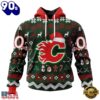 NHL Calgary Flames Hockey Christmas Is Coming 2026 Hoodie, T Shirt , Trending NHL 3D Tee