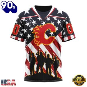 NHL Calgary Flames Specialized Kits For Honor USS Military Hoodie, T Shirt , Trending NHL 3D Tee Nhl Calgary Flames Specialized Kits For Honor Uss Military Hoodie T Shirt 4