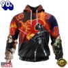 NHL Calgary Flames x Star War Specialized Design Hoodie, T Shirt , Trending NHL 3D Tee