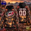 NHL Carolina Hurricanes 2026 Personalized Hunting Camo Design Hoodie, Trending NHL 3D Tee
