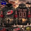 NHL Carolina Hurricanes Military Appreciation Design Personalized Hoodie, Trending NHL 3D Tee
