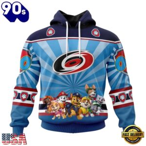 NHL Carolina Hurricanes Special Paw Patrol Kits Hoodie, T Shirt , Trending NHL 3D Tee Nhl Carolina Hurricanes Special Paw Patrol Kits Hoodie T Shirt 1