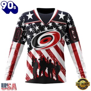 NHL Carolina Hurricanes Specialized Kits For Honor USS Military Hoodie, T Shirt , Trending NHL 3D Tee Nhl Carolina Hurricanes Specialized Kits For Honor Uss Military Hoodie T Shirt 3