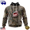 NHL Carolina Hurricanes Specialized Unisex Vest Kits With Realtree Camo Hoodie, T Shirt, Trending NHL 3D Tee
