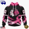 NHL Chicago Blackhawks 2026 Hockey Pink Fights Breast Cancer Design Hoodie, TShirt, Sweatshirt, Trending NHL 3D Tee
