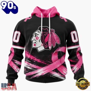 NHL Chicago Blackhawks 2026 Hockey Pink Fights Breast Cancer Design Hoodie, TShirt, Sweatshirt, Trending NHL 3D Tee Nhl Chicago Blackhawks 2026 Hockey Pink Fights Breast Cancer Design Hoodie Tshirt Sweatshirt 1