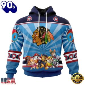 NHL Chicago Blackhawks Special Paw Patrol Kits Hoodie, T Shirt , Trending NHL 3D Tee Nhl Chicago Blackhawks Special Paw Patrol Kits Hoodie T Shirt 1