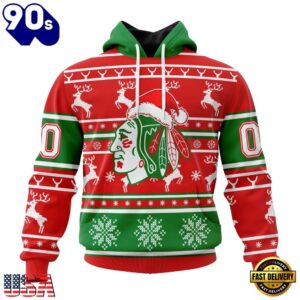 NHL Chicago BlackHawks Specialized Unisex Christmas Is Coming Hoodie, T Shirt , Trending NHL 3D Tee Nhl Chicago Blackhawks Specialized Unisex Christmas IS Coming Hoodie T Shirt 1