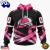 NHL Colorado Avalanche 2026 Hockey Pink Fights Breast Cancer Design Hoodie, TShirt, Sweatshirt, Trending NHL 3D Tee