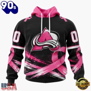 NHL Colorado Avalanche 2026 Hockey Pink Fights Breast Cancer Design Hoodie, TShirt, Sweatshirt, Trending NHL 3D Tee Nhl Colorado Avalanche 2026 Hockey Pink Fights Breast Cancer Design Hoodie Tshirt Sweatshirt 1