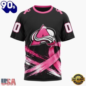 NHL Colorado Avalanche 2026 Hockey Pink Fights Breast Cancer Design Hoodie, TShirt, Sweatshirt, Trending NHL 3D Tee Nhl Colorado Avalanche 2026 Hockey Pink Fights Breast Cancer Design Hoodie Tshirt Sweatshirt 2