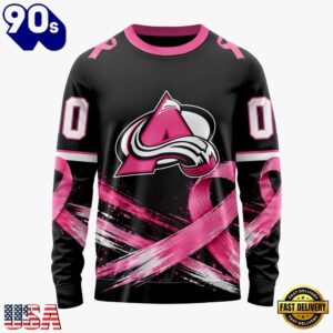 NHL Colorado Avalanche 2026 Hockey Pink Fights Breast Cancer Design Hoodie, TShirt, Sweatshirt, Trending NHL 3D Tee Nhl Colorado Avalanche 2026 Hockey Pink Fights Breast Cancer Design Hoodie Tshirt Sweatshirt 4