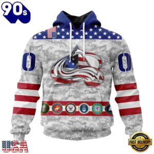 NHL Colorado Avalanche Armed Forces Appreciation Design Hoodie, T Shirt, Trending NHL 3D Tee Nhl Colorado Avalanche Armed Forces Appreciation Design Hoodie T Shirt 1