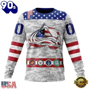 NHL Colorado Avalanche Armed Forces Appreciation Design Hoodie, T Shirt, Trending NHL 3D Tee Nhl Colorado Avalanche Armed Forces Appreciation Design Hoodie T Shirt 3