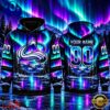 NHL Colorado Avalanche Special Design With Northern Lights 2026 Hoodie Shirt, Trending NHL 3D Tee