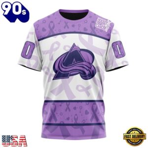NHL Colorado Avalanche Special Lavender Fight Cancer Hoodie, T Shirt , Trending NHL 3D Tee Nhl Colorado Avalanche Special Lavender Fight Cancer Hoodie T Shirt 5