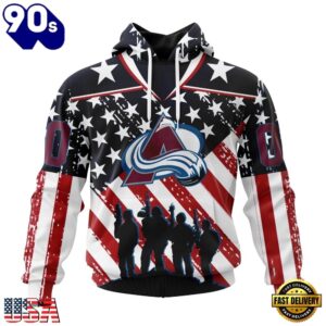 NHL Colorado Avalanche Specialized Kits For Honor USS Military Hoodie, T Shirt , Trending NHL 3D Tee Nhl Colorado Avalanche Specialized Kits For Honor Uss Military Hoodie T Shirt 1