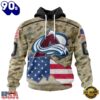 NHL Colorado Avalanche Specialized Kits For United State With Camo Color Hoodie, T Shirt , Trending NHL 3D Tee
