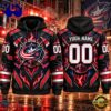 NHL Columbus Blue Jackets 2026 Honoring Firefighters Personalized Hoodie Shirt, Trending NHL 3D Tee