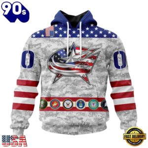 NHL Columbus Blue Jackets Armed Forces Appreciation Design Hoodie, T Shirt, Trending NHL 3D Tee Nhl Columbus Blue Jackets Armed Forces Appreciation Design Hoodie T Shirt 1