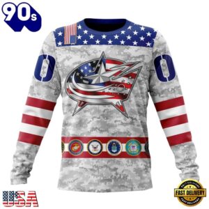 NHL Columbus Blue Jackets Armed Forces Appreciation Design Hoodie, T Shirt, Trending NHL 3D Tee Nhl Columbus Blue Jackets Armed Forces Appreciation Design Hoodie T Shirt 3