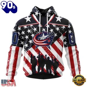 NHL Columbus Blue Jackets Specialized Kits For Honor USS Military Hoodie, T Shirt , Trending NHL 3D Tee Nhl Columbus Blue Jackets Specialized Kits For Honor Uss Military Hoodie T Shirt 1