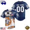 NHL Columbus Blue Jackets x BB 8 D Star War Baseball Jersey , Trending NHL Jersey